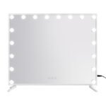 80x65cm Embellir Makeup Mirror Hollywood Vanity with LED Light White Frame - Image 3
