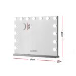 Embellir Bluetooth Makeup Mirror 58x46cm Hollywood Vanity with LED Light Wall - Image 2