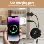 Embellir Bluetooth Makeup Mirror 58x46cm Hollywood Vanity with LED Light Wall - Image 6