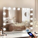 Embellir Bluetooth Makeup Mirror 58x46cm Hollywood Vanity with LED Light Wall - Image 7