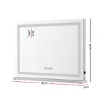 Embellir Bluetooth Makeup Mirror 58x46cm Hollywood Vanity with LED Light Crystal - Image 2