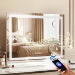 Embellir Bluetooth Makeup Mirror 58x46cm Hollywood Vanity with LED Light Crystal - Image 7