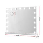 Embellir Makeup Mirror 80x58cm Hollywood Vanity with LED Light Tabletop Wall - Image 2