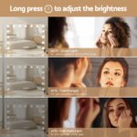 Embellir Bluetooth Makeup Mirror 80x58cm Hollywood Vanity with LED Light Wall - Image 5