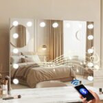 Embellir Bluetooth Makeup Mirror 80x58cm Hollywood Vanity with LED Light Wall - Image 7