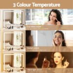 Embellir Bluetooth Makeup Mirror 80x58cm Hollywood Vanity with LED Light Crystal - Image 4