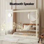 Embellir Bluetooth Makeup Mirror 80x58cm Hollywood Vanity with LED Light Crystal - Image 6