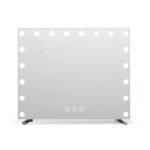 80x65cm Embellir Makeup Mirror Hollywood Vanity with LED Light Silver Legs - Image 3