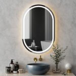 Embellir LED Wall Mirror With Light 50X75CM Bathroom Decor Oval Mirrors Vanity - Image 4
