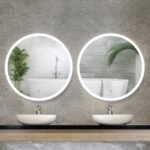 Embellir 2 Wall Mirror 80cm with Led light Makeup Home Decor Bathroom Round Vanity - Image 7