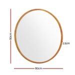Embellir Wall Mirror Wooden Makeup 80cm - Image 2