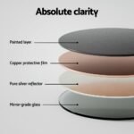 Embellir Wall Mirror Wooden Makeup 80cm - Image 5