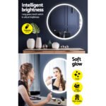 Embellir Wall Mirror 70cm with Led light Makeup Home Decor Bathroom Round Vanity - Image 6