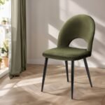 Artiss Dining Chairs Set of 2 Velvet Hollow Green - Image 7