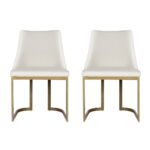 Artiss Dining Chairs Set of 2 Linen Fabric Frame Beige - Image 3