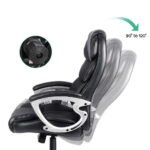 Artiss 8 Point Massage Office Chair Heated Seat PU Black - Image 4