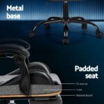 Artiss 2 Point Massage Gaming Office Chair Footrest Grey - Image 6