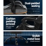 Artiss 6 Point Massage Gaming Office Chair Footrest Black - Image 6