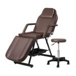 Zenses Massage Table Adjustable Salon Bed Chair 3-Fold Brown - Image 7