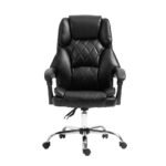 Artiss Executive Office Chair Leather Recliner Black - Image 3