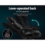 Artiss Executive Office Chair Leather Recliner Black - Image 4