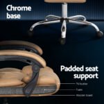 Artiss Executive Office Chair Leather Recliner Espresso - Image 6