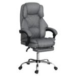 Artiss Executive Office Chair Footrest Grey - Image 7