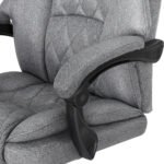Artiss Executive Office Chair Footrest Grey - Image 4