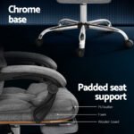 Artiss Executive Office Chair Footrest Grey - Image 6