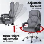 Artiss Executive Office Chair Recliner Grey - Image 6