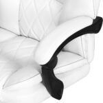 Artiss Executive Office Chair Leather Recliner White - Image 4