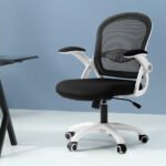 Artiss Mesh Office Chair Mid Back Black - Image 7