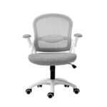 Artiss Mesh Office Chair Mid Back Grey - Image 3