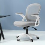 Artiss Mesh Office Chair Mid Back Grey - Image 7