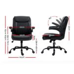 Artiss Executive Office Chair Mid Back Black - Image 2