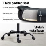 Artiss Executive Office Chair Mid Back Black - Image 6