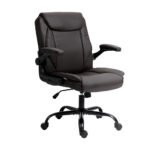 Artiss Executive Office Chair Mid Back Brwon - Image 7