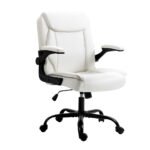 Artiss Executive Office Chair Mid Back White - Image 7