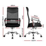 Artiss Mesh Office Chair High Back Black - Image 2