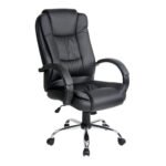 Artiss Executive Office Chair Leather Tilt Black - Image 8