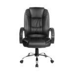Artiss Executive Office Chair Leather Tilt Black - Image 3