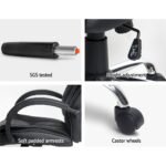 Artiss Executive Office Chair Leather Tilt Black - Image 7