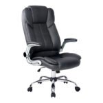 Artiss Executive Office Chair Leather Tilt Black - Image 8