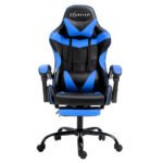 Artiss Gaming Office Chair Recliner Footrest Blue - Image 3