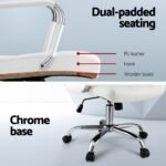 Artiss Office Chair Seat PU Work Computer Desk Chairs - Image 6