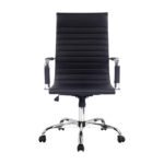Artiss Office Chair Conference Chairs PU Leather High Back Black - Image 3