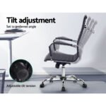 Artiss Office Chair Conference Chairs PU Leather High Back Black - Image 4