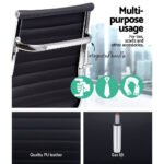 Artiss Office Chair Conference Chairs PU Leather High Back Black - Image 6