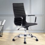 Artiss Office Chair Conference Chairs PU Leather High Back Black - Image 7