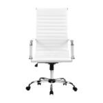 Artiss Office Chair Conference Chairs PU Leather High Back White - Image 3